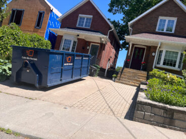 protect driveway during bin rental